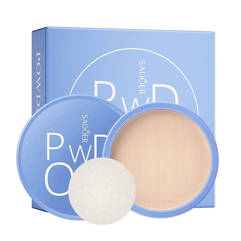 Изображение товара SADOER Пудра для лица матирующая, 02 Слоновая кость