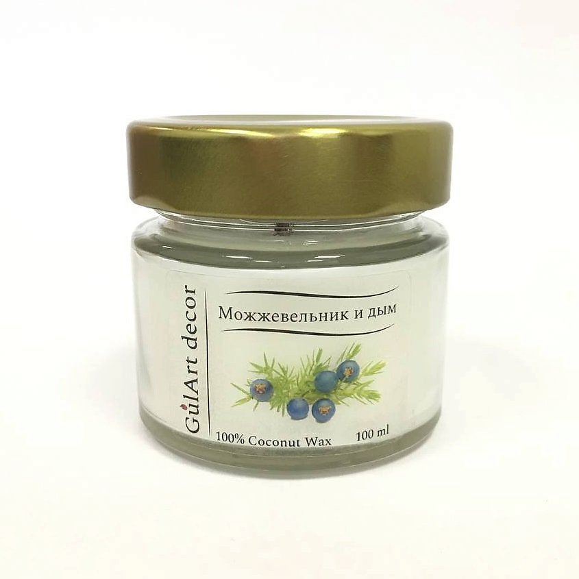 Изображение товара GULART DECOR Ароматическая свеча МОЖЖЕВЕЛЬНИК И ДЫМ, 100 мл