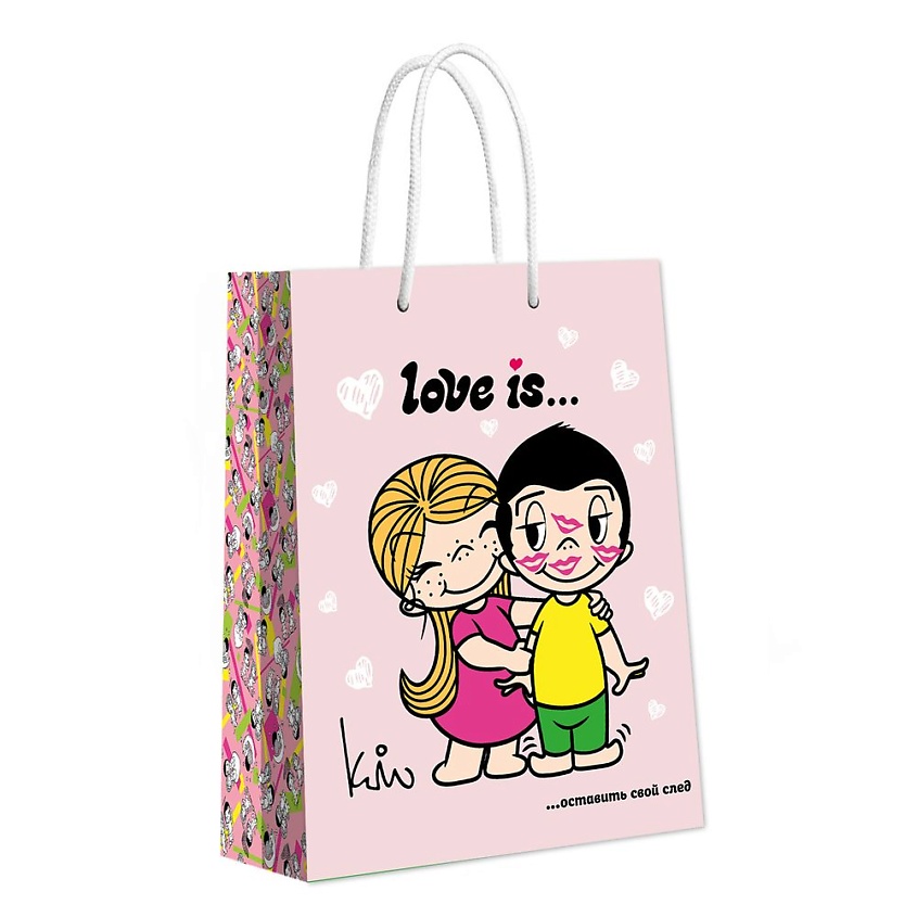 Изображение товара Пакет подарочный Love is, 335x406x155 мм