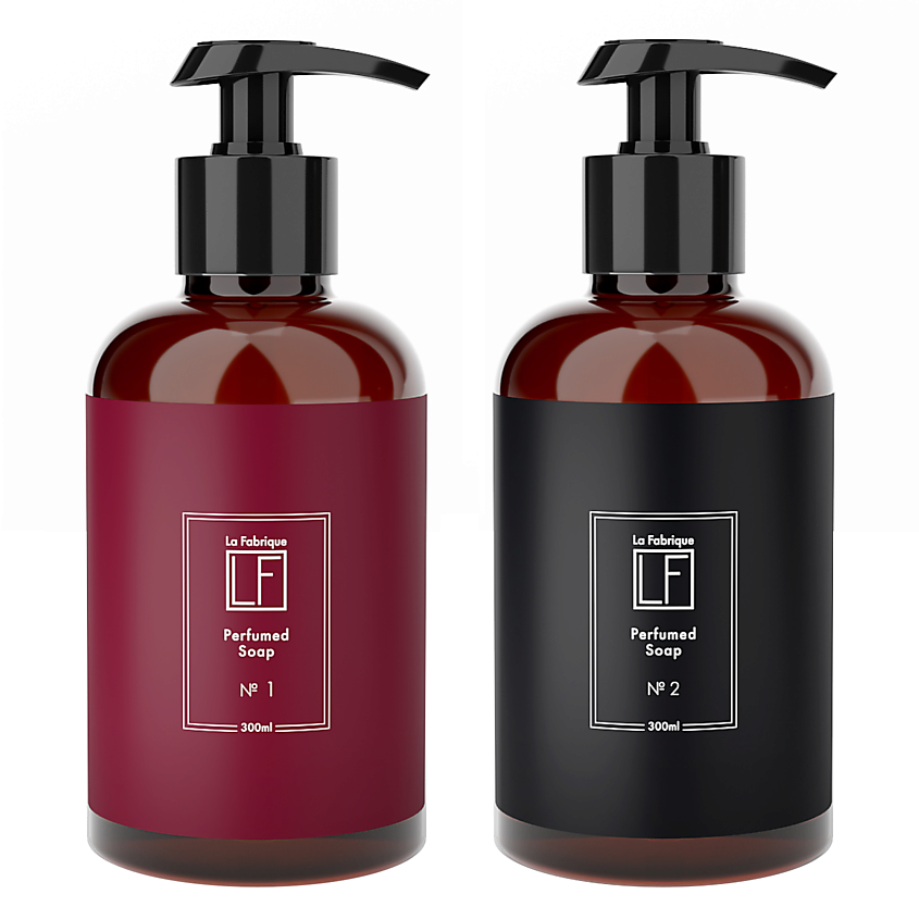 Изображение товара LA FABRIQUE Подарочный набор жидкое мыло с ароматом Табак-Ваниль, Табак- Вишня, 300 мл; 300 мл