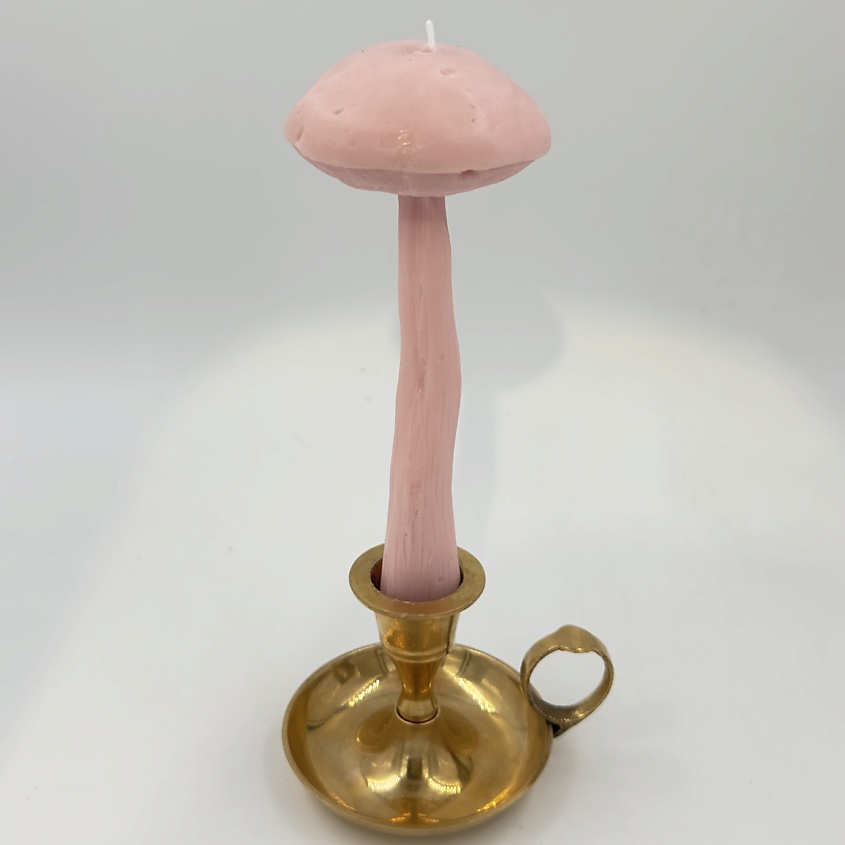 Изображение товара UNIFICATION LOVE Свеча "Гриб Подберёзовик" нежно-розового цвета, 0.06 мл, 1 шт.