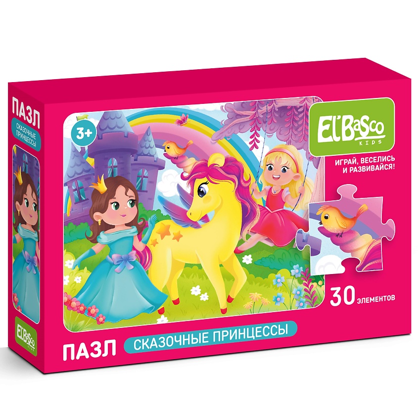 Изображение товара EL'BASCO Пазл детский 27х20 см Сказочные принцессы, 1 шт