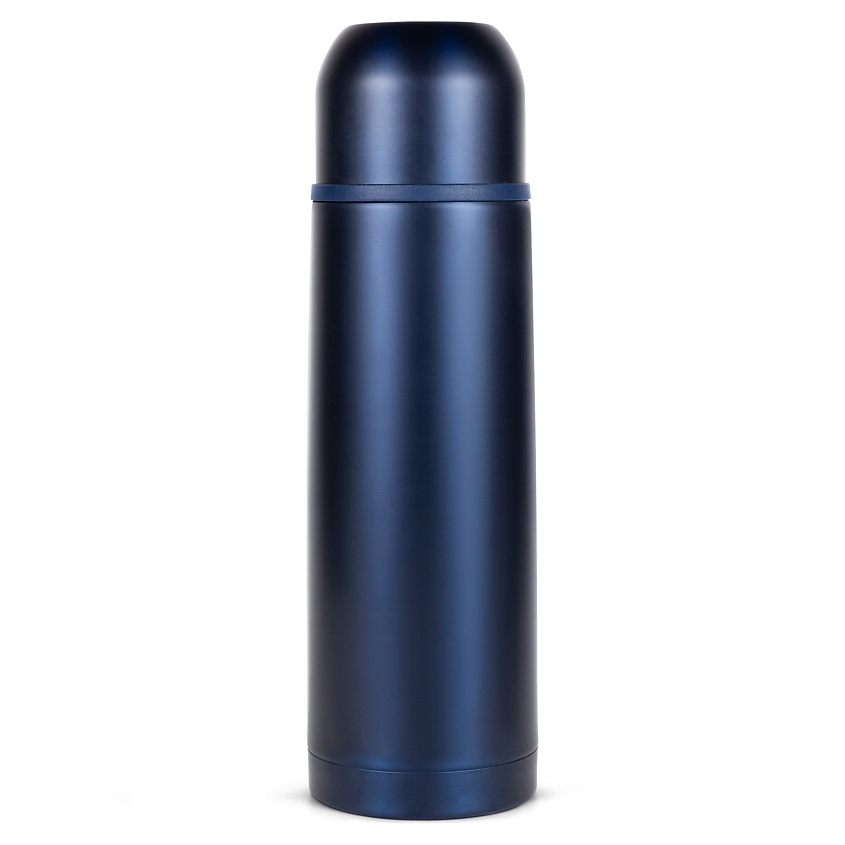 Изображение товара Термос 750 мл Relaxika для горячих и холодных напитков металлический синий