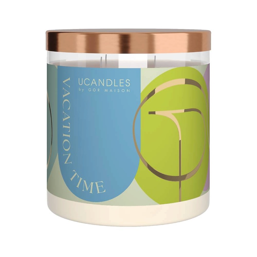 Изображение товара Ароматическая свеча UCANDLES Vacation time серия U 540 г для релакса и тропического настроения