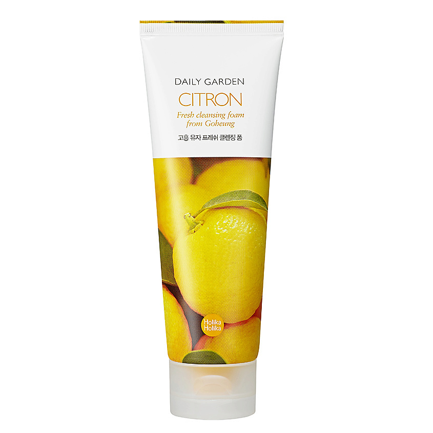 Изображение товара HOLIKA HOLIKA Очищающая пенка с цитроном Daily Garden Citron Fresh cleansing foam from Goheung, 120 мл