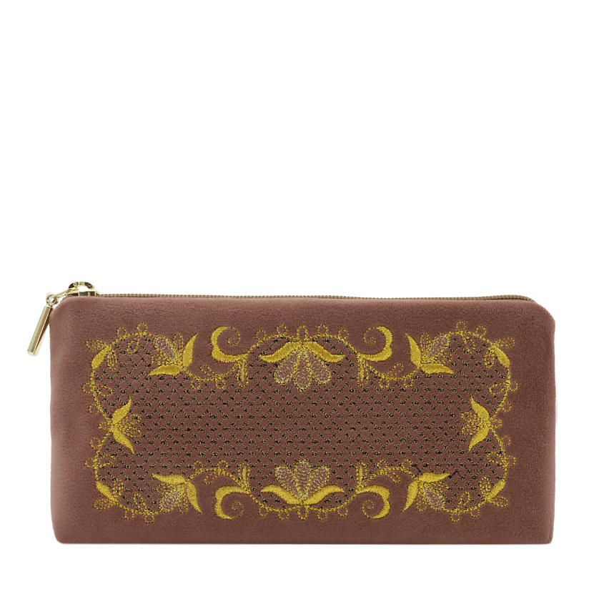 Изображение товара ТОРЖОКСКИЕ ЗОЛОТОШВЕИ Очечник бархатный Мод 249-1 Рис 777, Розовый