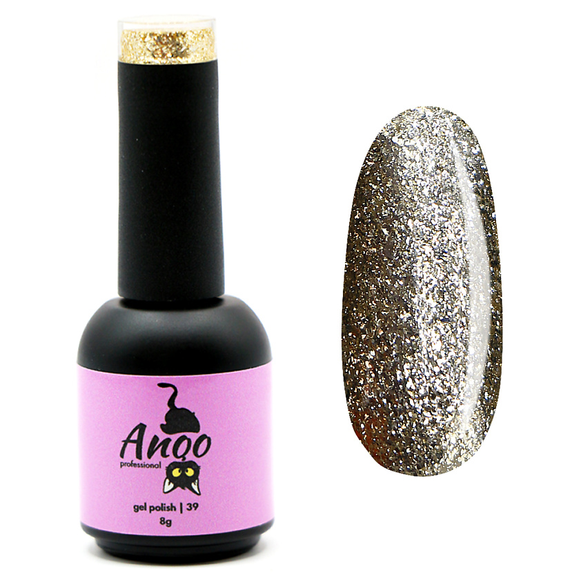 Изображение товара Гель-лак с эффектом фольги потали 39 оттенок ANQO