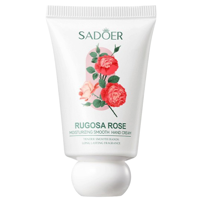 Изображение товара SADOER Крем для рук увлажняющий и разглаживающий с ароматом розы, 40 гр.