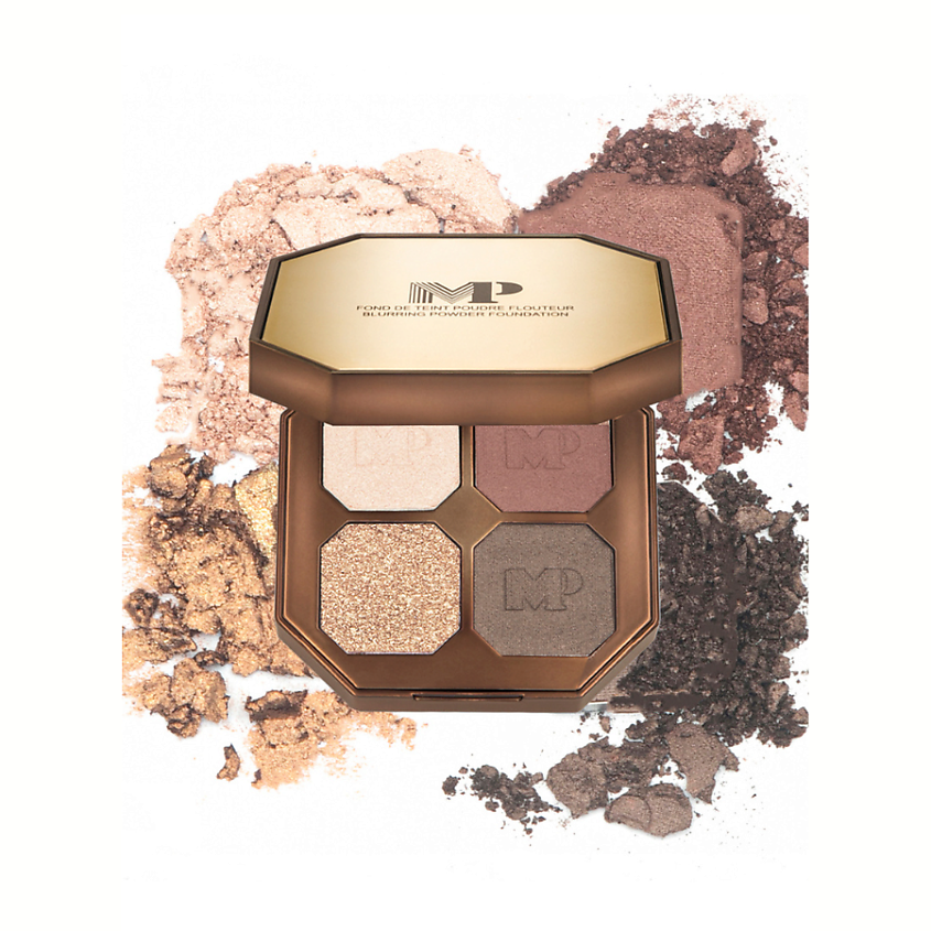 Изображение товара MODAPOP Тени для век палетка 4 в 1 R04 яркие и стойкие с зеркалом