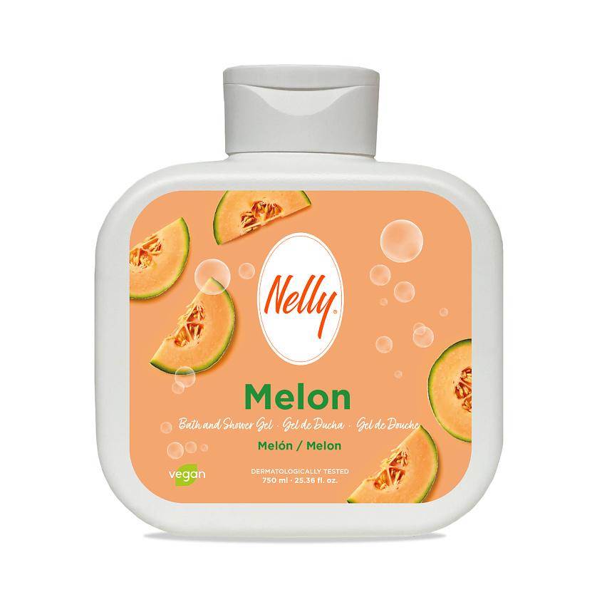Изображение товара НЕЛЛИ Гель для душа МЕЛОН с ароматом дыни 750 мл для всей семьи