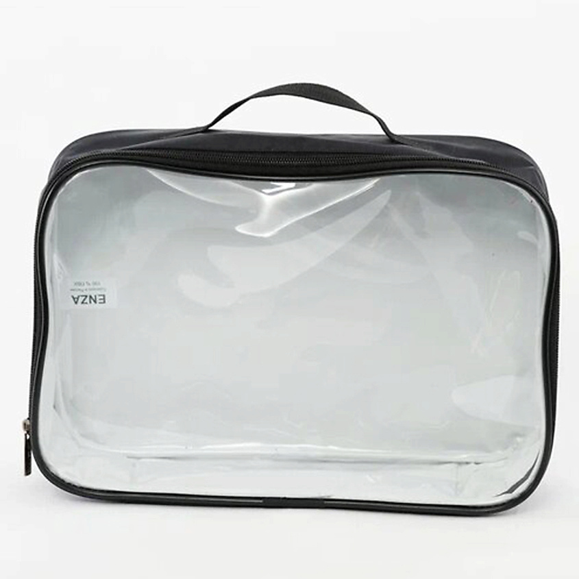 Изображение товара Большая косметичка-органайзер ENZA для хранения косметики и аксессуаров 30x20x9 см черная