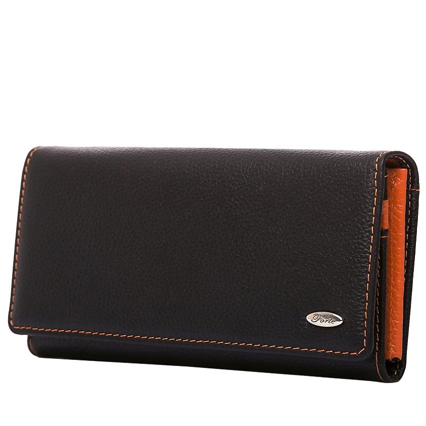 Изображение товара FORTE Женский кошелёк из натуральной кожи, Оранжевый