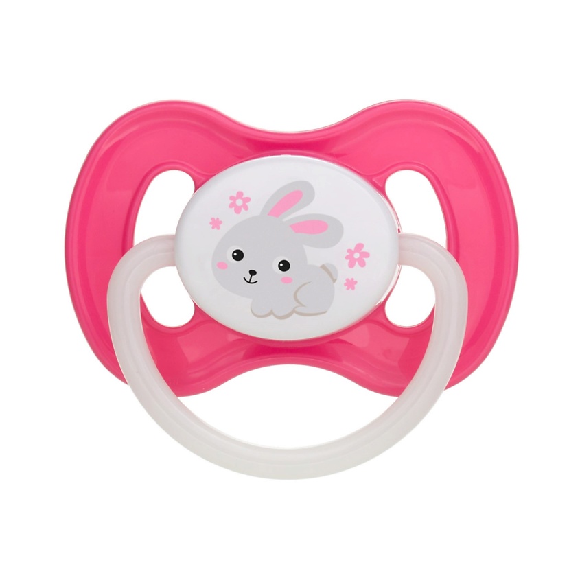 Изображение товара CANPOL BABIES Пустышка латексная Bunny&Company круглая 0-6 месяцев, 1 шт