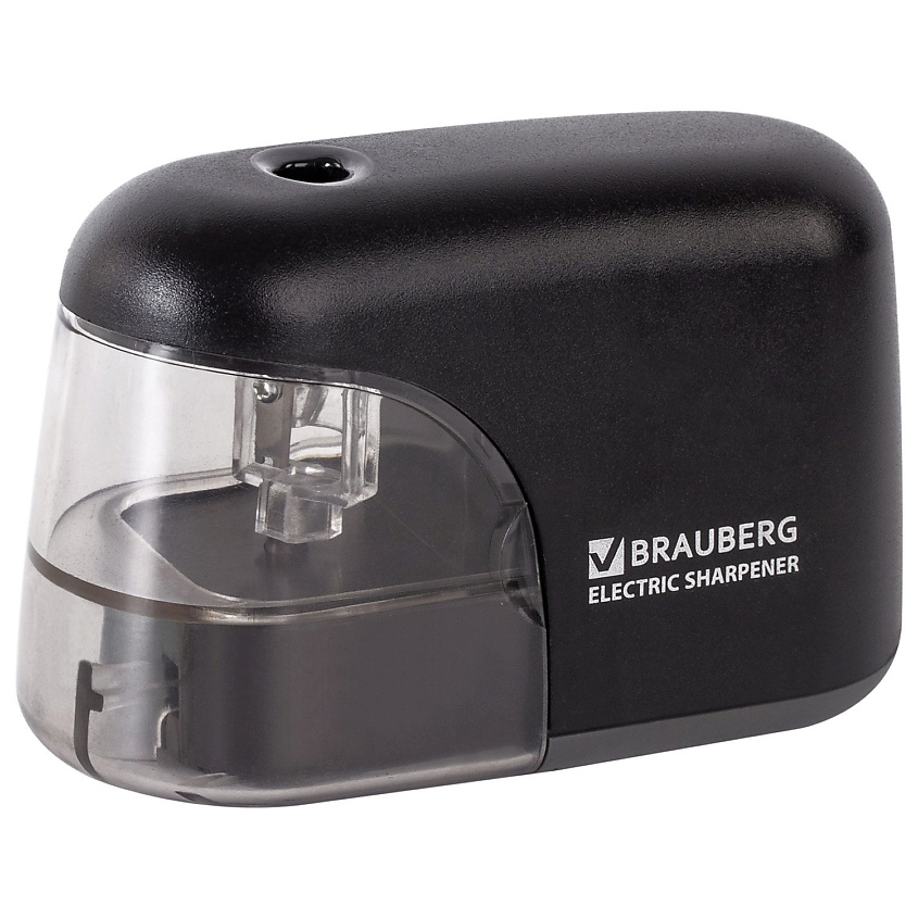 Изображение товара BRAUBERG Точилка электрическая BRAUBERG "Black Jack", Точилка электрич. BlackJack, питание от 4 батар АА