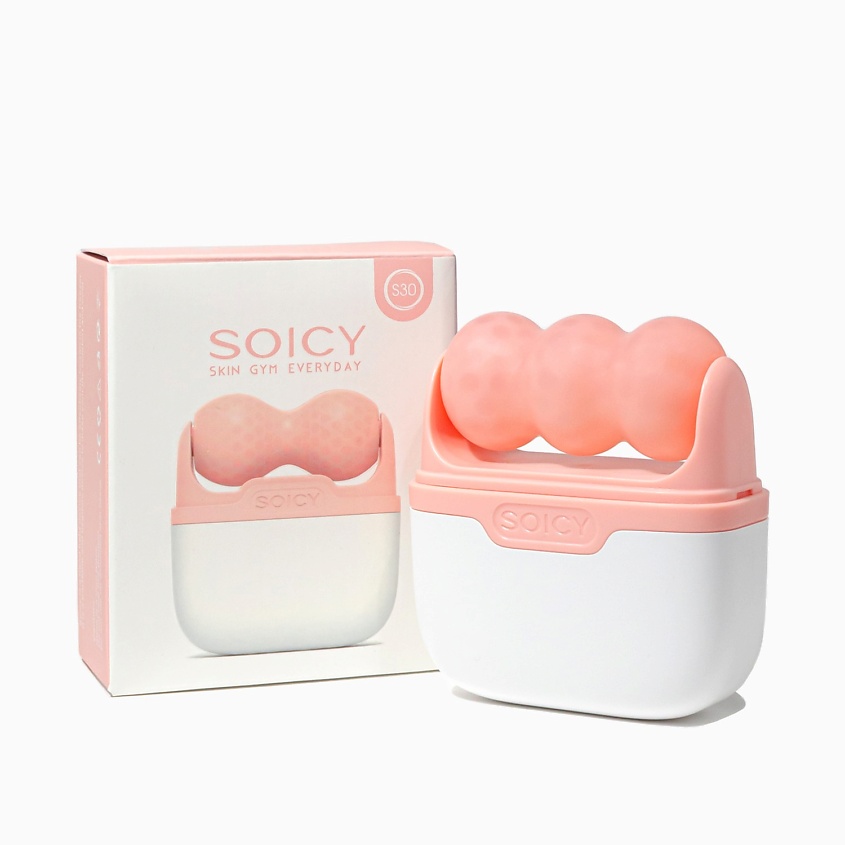 Изображение товара MEZONICA Массажер для лица роликовый Soicy 30, Розовый