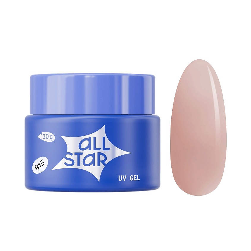 Изображение товара ALL STAR PROFESSIONAL Гель для моделирования ногтей, 30 гр; цвет: Delicate Beige 915 Натуральный бежевый