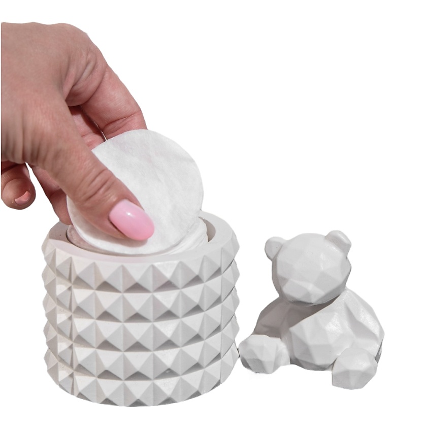 Изображение товара Набор органайзер и статуэтка мишка гипсобетон стильный интерьерный декор