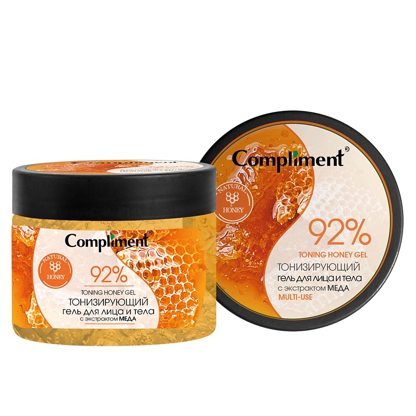 Изображение товара COMPLIMENT Гель тонизирующий для лица и тела с экстрактом меда, 400 мл