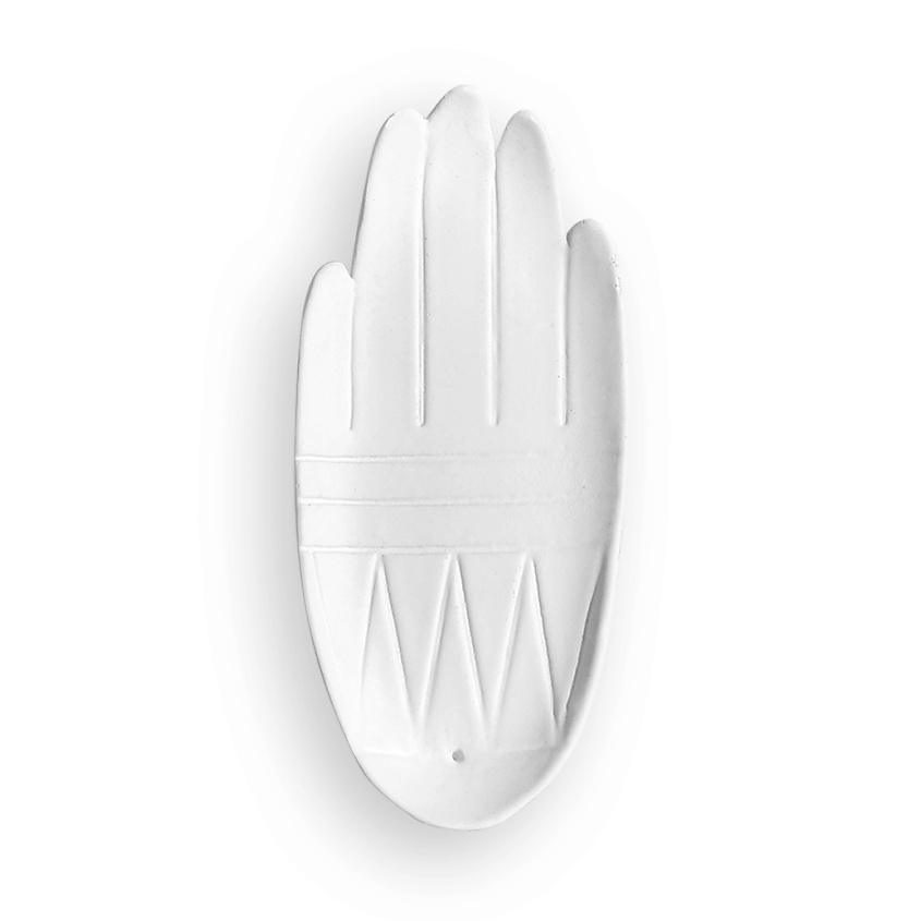 Изображение товара СОЗЕРЦАЙ ВОЗДUХ Подставка для благовоний ароматических палочек и пало санто, Белый