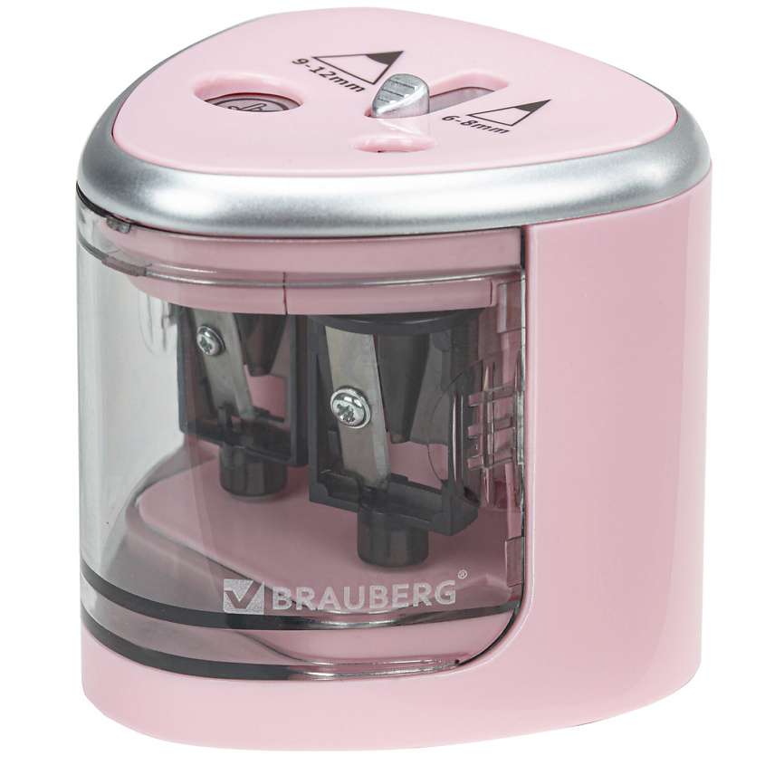 Изображение товара BRAUBERG Точилка электрическая BRAUBERG DUAL, Розовый