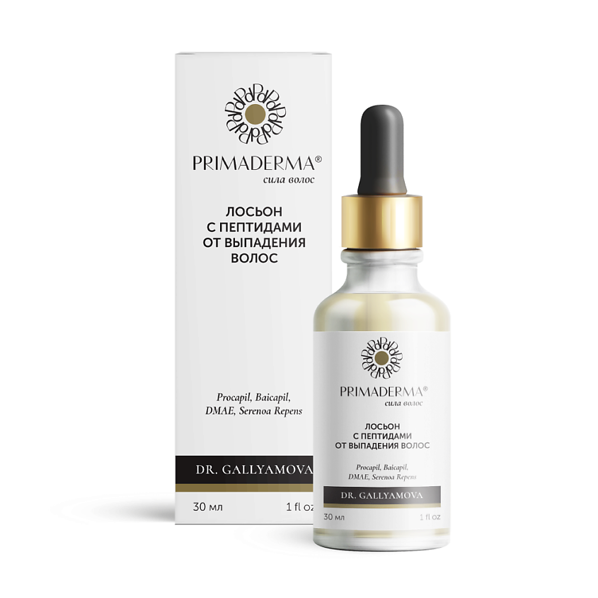 Изображение товара PRIMADERMA Лосьон с пептидами от выпадения волос, 30 мл