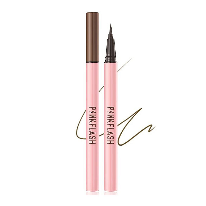 Изображение товара Жидкая водостойкая подводка для глаз Pink Flash Lock all day №B02 Коричневая