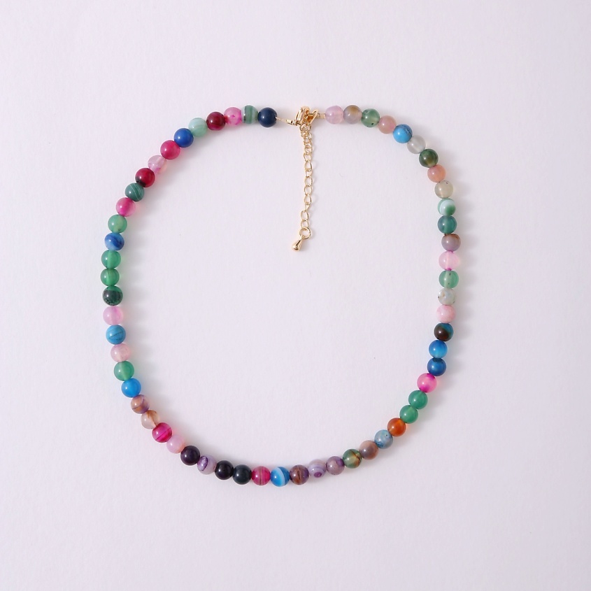 Изображение товара VELTOM Бусы из цветного агата, н/о