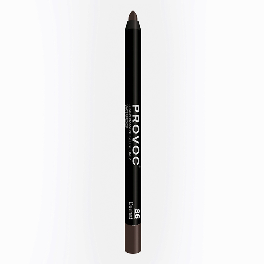 Изображение товара Гелевый карандаш для глаз Provoc Полуперманентный шоколадный водостойкий