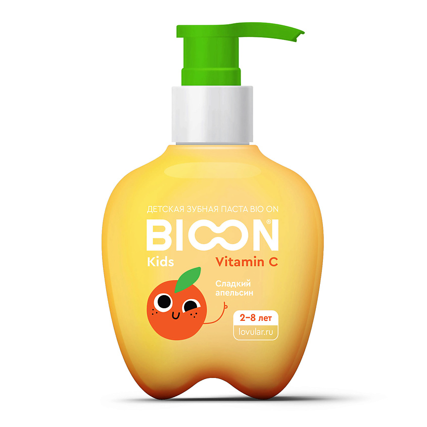 Изображение товара LOVULAR Детская зубная паста с витамином С, сладкий апельсин, 200 мл