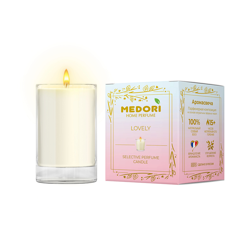 Изображение товара MEDORI Свеча ароматическая Lovely, 70 мл