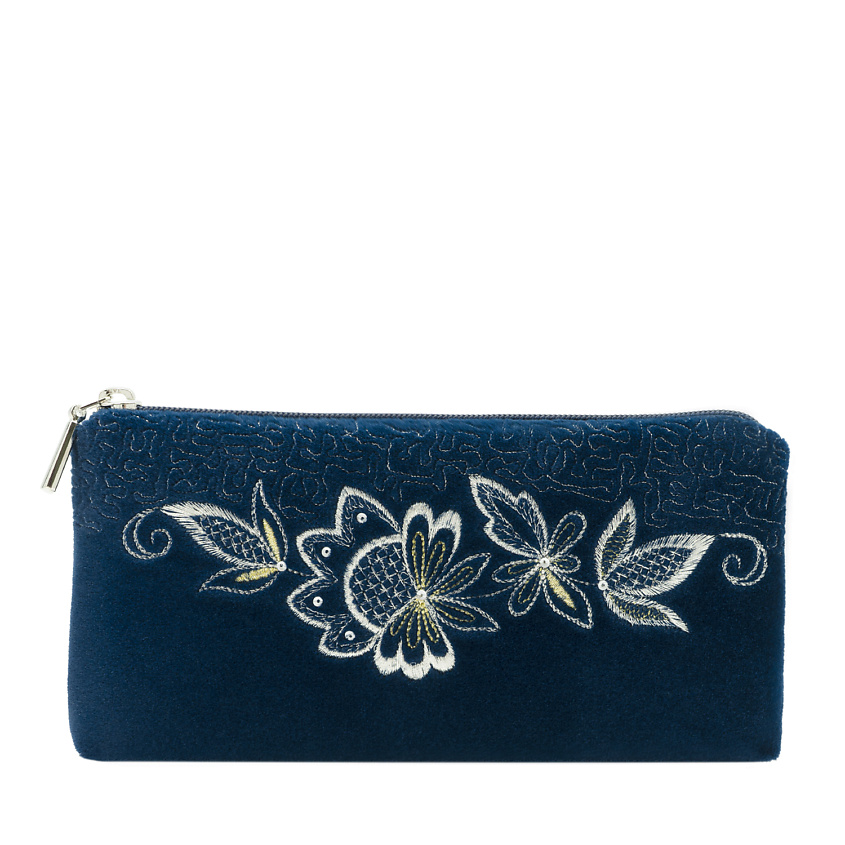 Изображение товара Очечник бархатный ТОРЖОКСКИЕ ЗОЛОТОШВЕИ 249-1 Рис 1207-1, с вышивкой серебро и золото