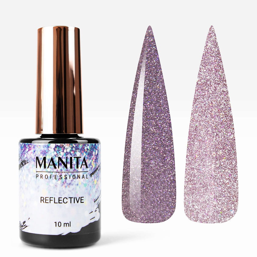 Изображение товара MANITA Professional Гель-лак для ногтей светоотражающий Reflective, Сиреневый