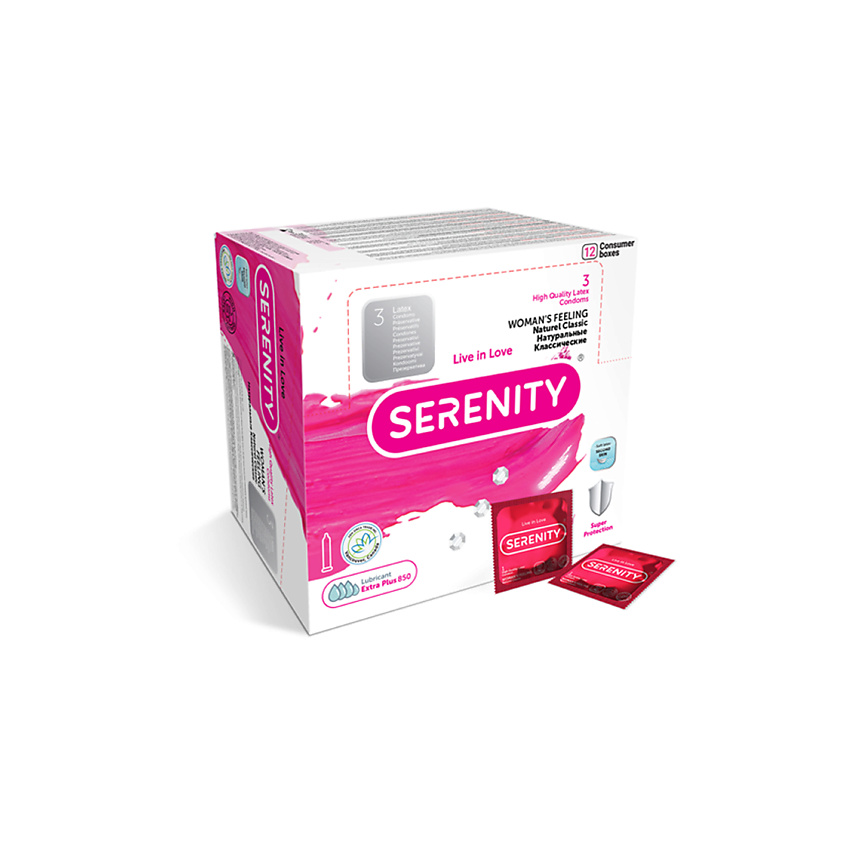Изображение товара SERENITY Презервативы WOMAN’S FEELING Naturel Ультрамягкие, 36 шт.