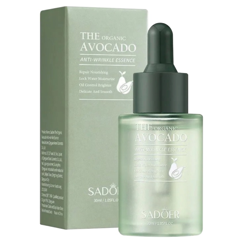 Изображение товара SADOER Эссенция для лица органическая против морщин с экстрактом авокадо 30 мл