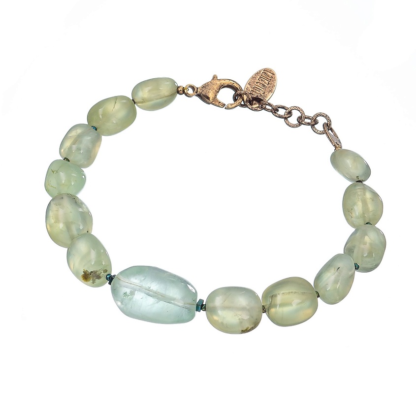 Изображение товара Браслет Ispirazione с натуральными минералами флюорит пренит гематит 21 см