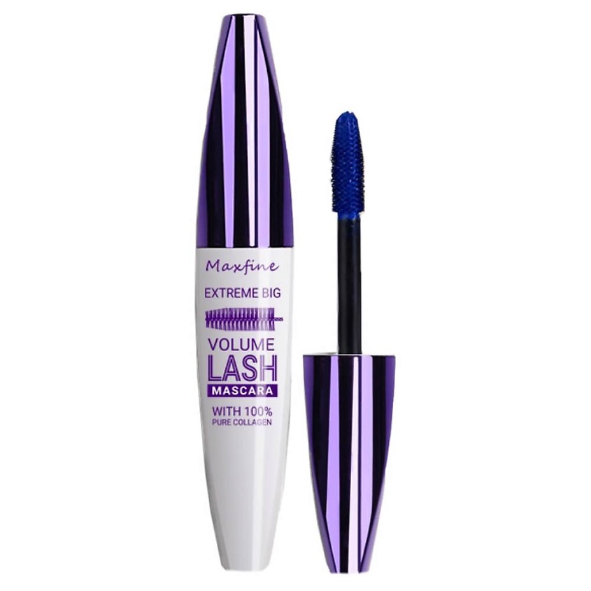 Изображение товара Водостойкая тушь для ресниц Maxfine 5 оттенков синяя прозрачная упаковка