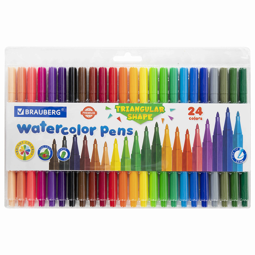 Изображение товара BRAUBERG Фломастеры трехгранные "PREMIUM", 1 шт