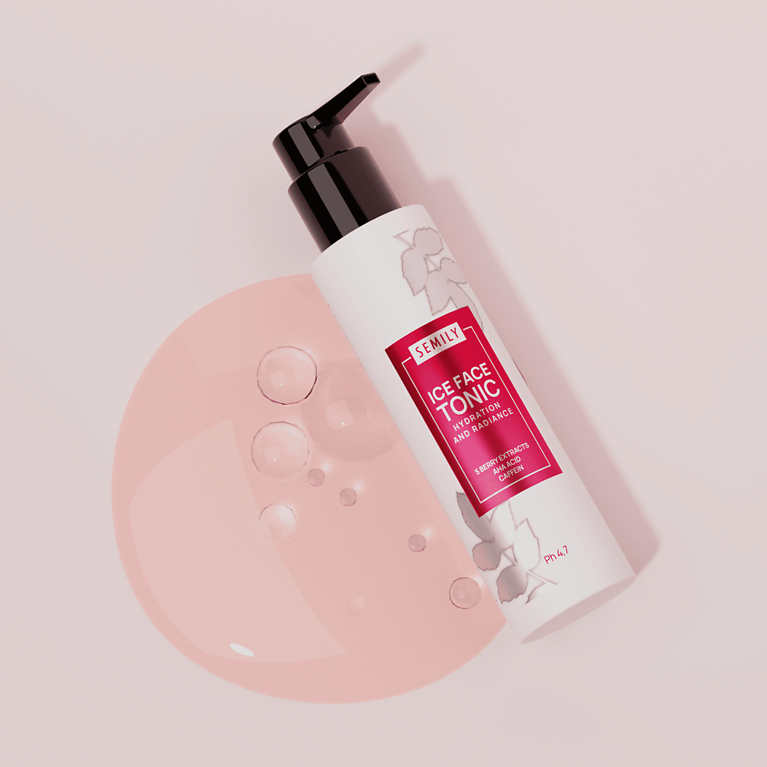 Изображение товара Увлажняющий тоник для лица с АНА кислотами SEMILY 250 мл для ухода за кожей