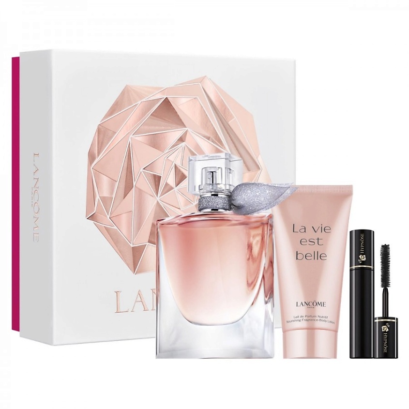 Изображение товара LANCOME Набор La Vie Est Belle: Парфюмерная вода + Лосьон для тела + Тушь для ресниц Hypnose, 50 мл + 50 мл +2 мл