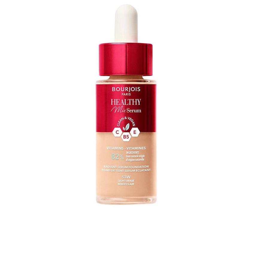 Изображение товара BOURJOIS Тональный крем-сыворотка HEALTHY MIX SERUM, Nº53W Light beige