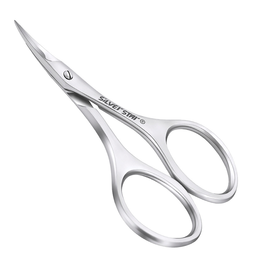 Изображение товара Маникюрные ножницы SILVER STAR для ногтей с ручной заточкой и изогнутыми лезвиями