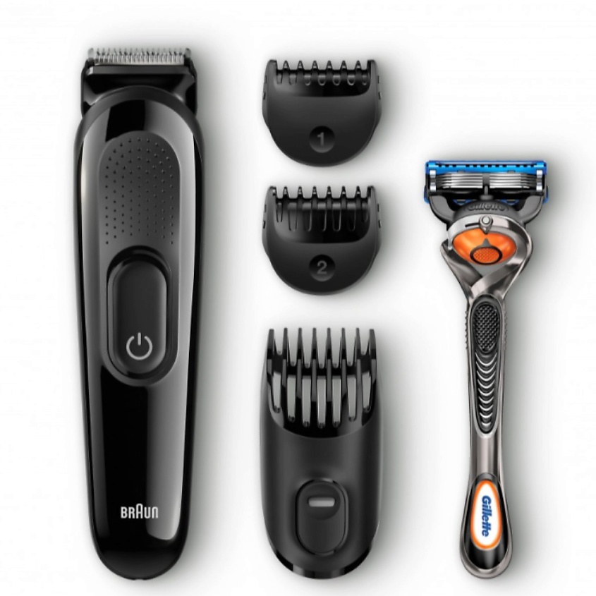 Изображение товара Многофункциональный триммер Braun SK3000 4-в-1 + Бритва Gillette для бороды и волос