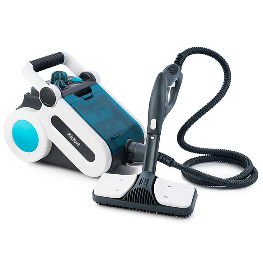 Изображение товара Пароочиститель Kitfort КТ-917 голубой многофункциональный универсальный