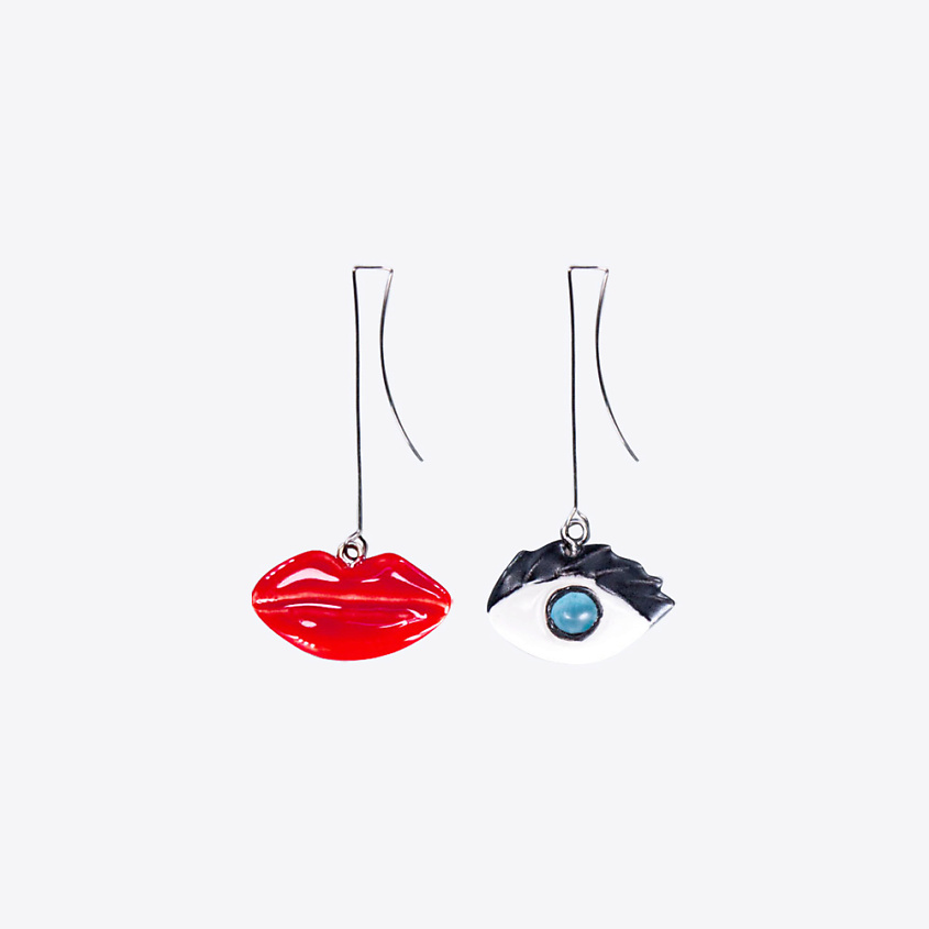 Изображение товара Авторские серьги LA PALME ARTISAN CERAMICA из керамики и гипоаллергенного сплава для женщин