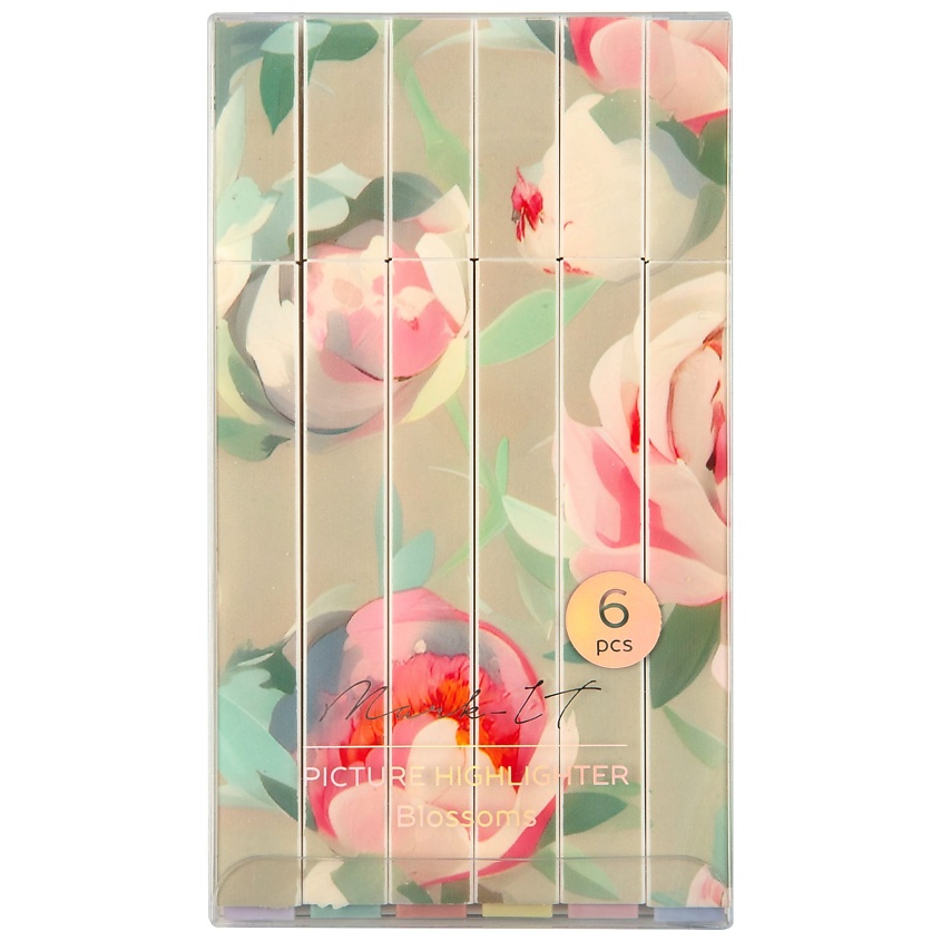 Изображение товара Набор текстовыделителей LOREX MARK-IT BLOSSOMS 6 шт пастельные цвета