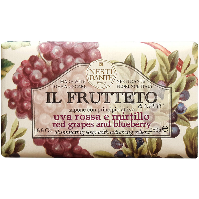 Изображение товара Мыло Nesti Dante Il Frutteto Red Grapes & Blueberry 250 г натуральное