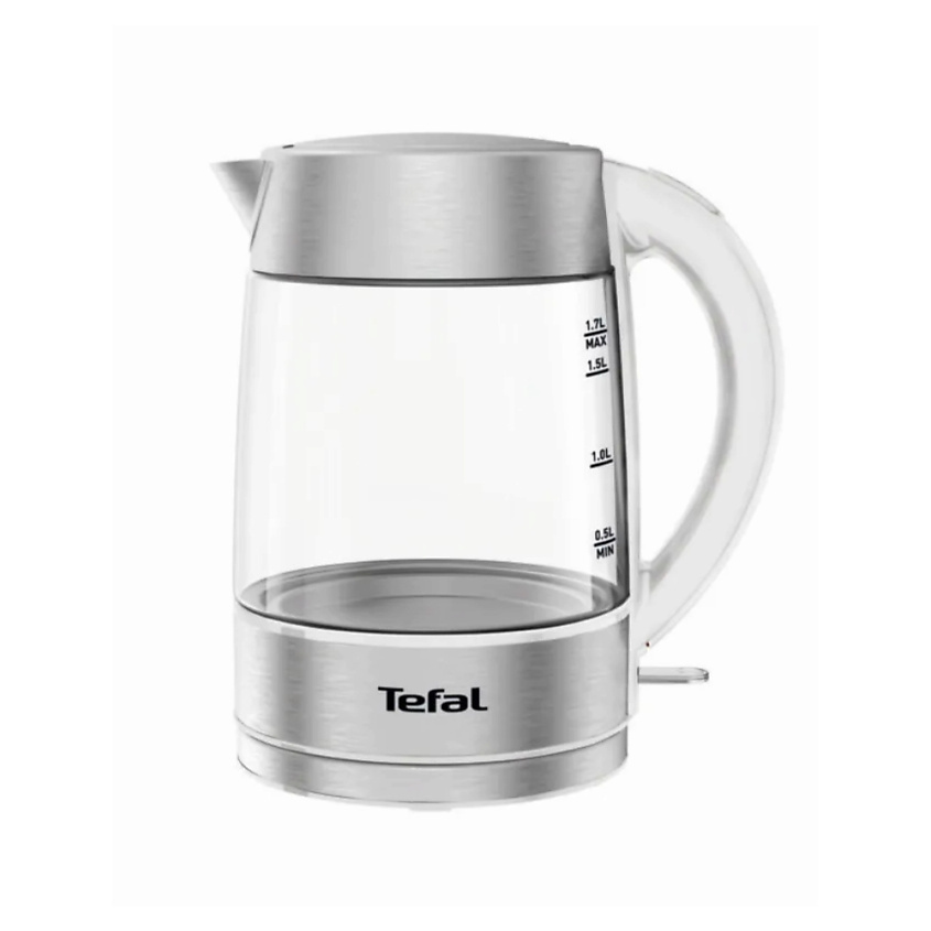 Изображение товара TEFAL Чайник стеклянный KI772138, 1,7 л, с подсветкой, фильтром против накипи, 2200 Вт