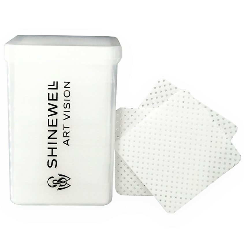 Изображение товара SHINEWELL Салфетки одноразовые для маникюра и педикюра, пэды, 200 шт.