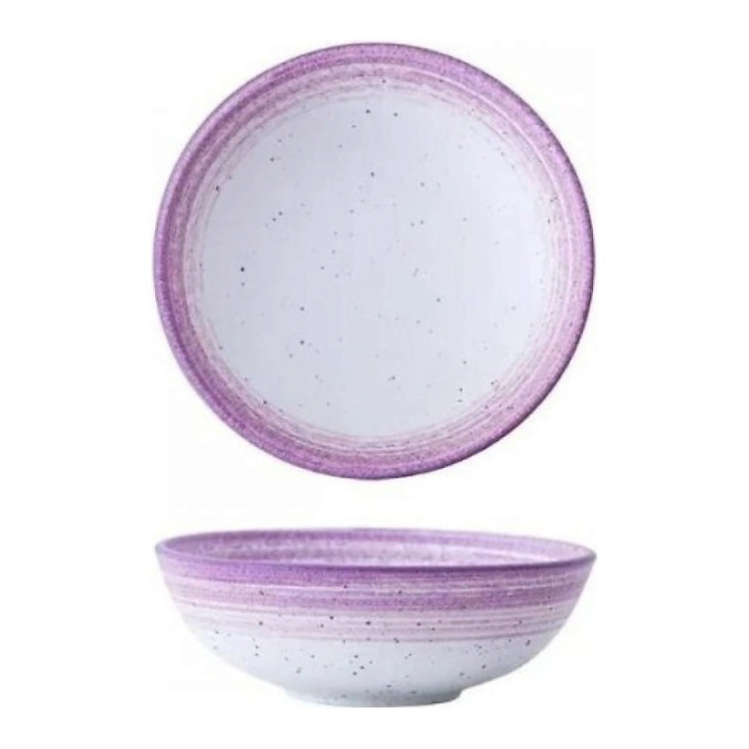 Изображение товара HOMIUM Набор салатников Melody, 2 шт, D21см, керамический, Сиреневый