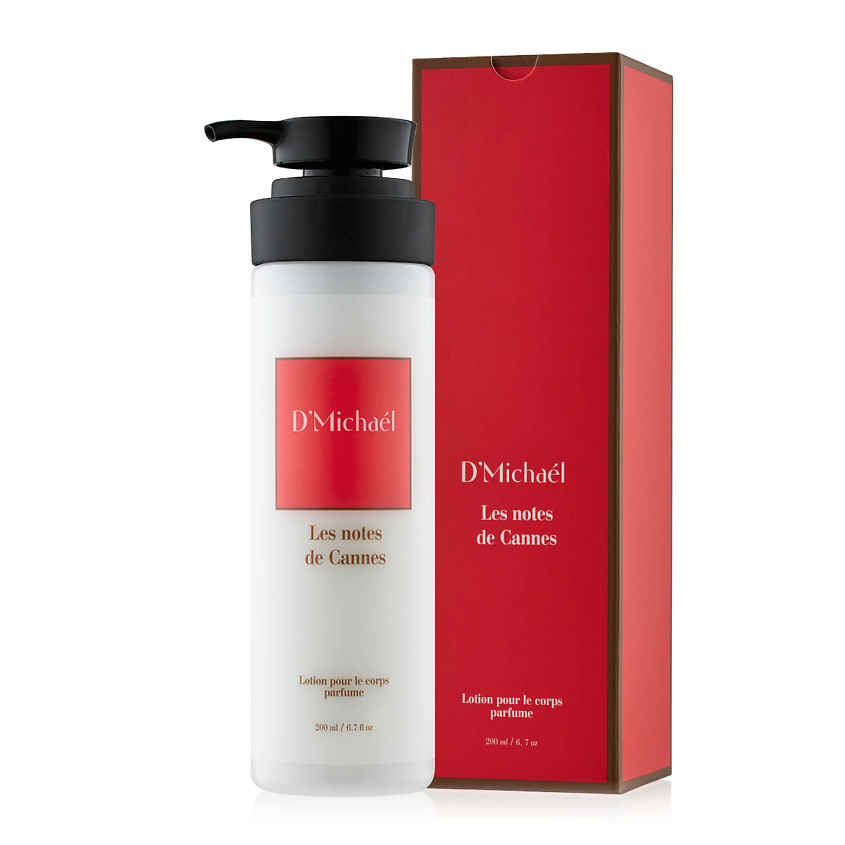 Изображение товара D`MICHAEL Парфюмированный лосьон Les notes de Cannes ЖАСМИН, ШАФРАН, АМБРА, КЕДР, 200 мл